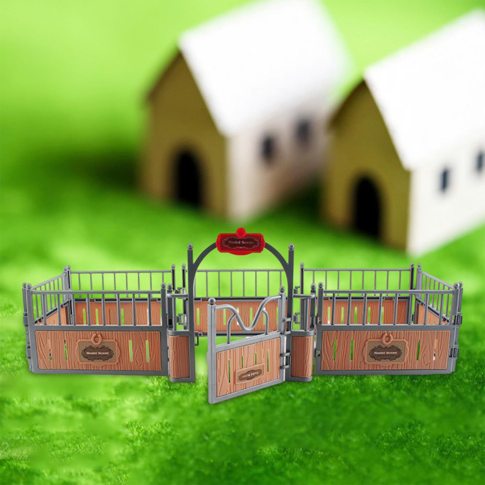 Kids Toys Learning - Realistic Horse Stall Model Kit with