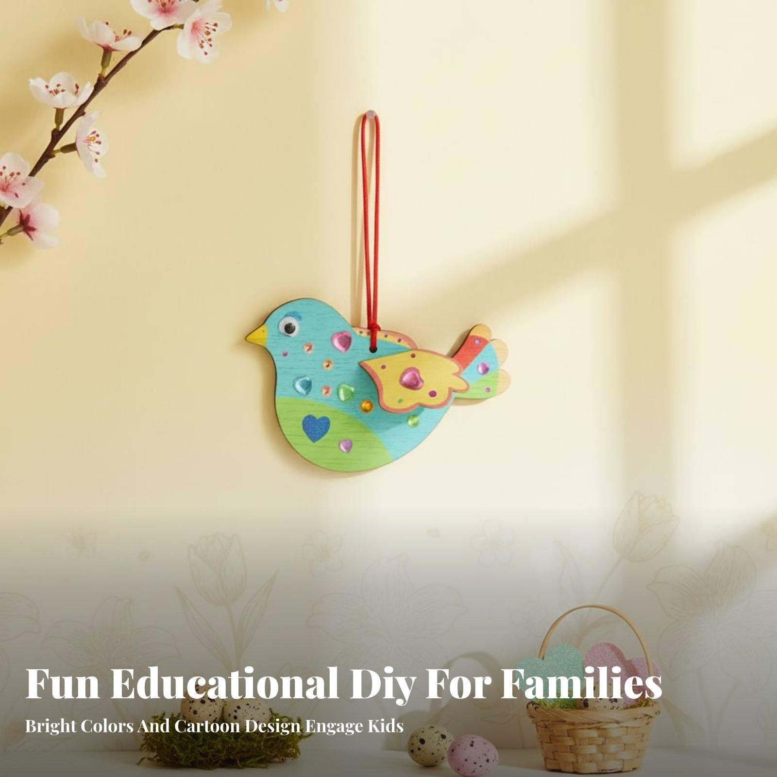 DIY Wooden Bird Ornament Craft - Wooden Puzzle Kids recension och pris