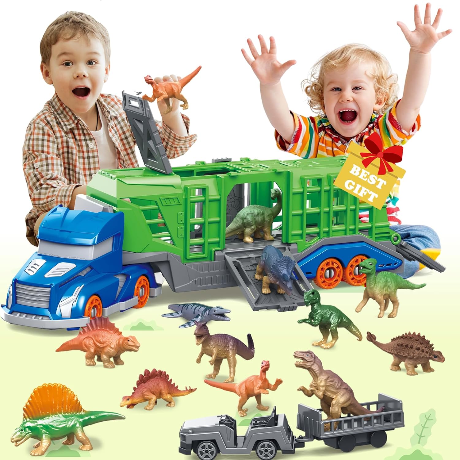 Dinosaur Animal Transport Vehi - Kids Toys Xmas recension och pris