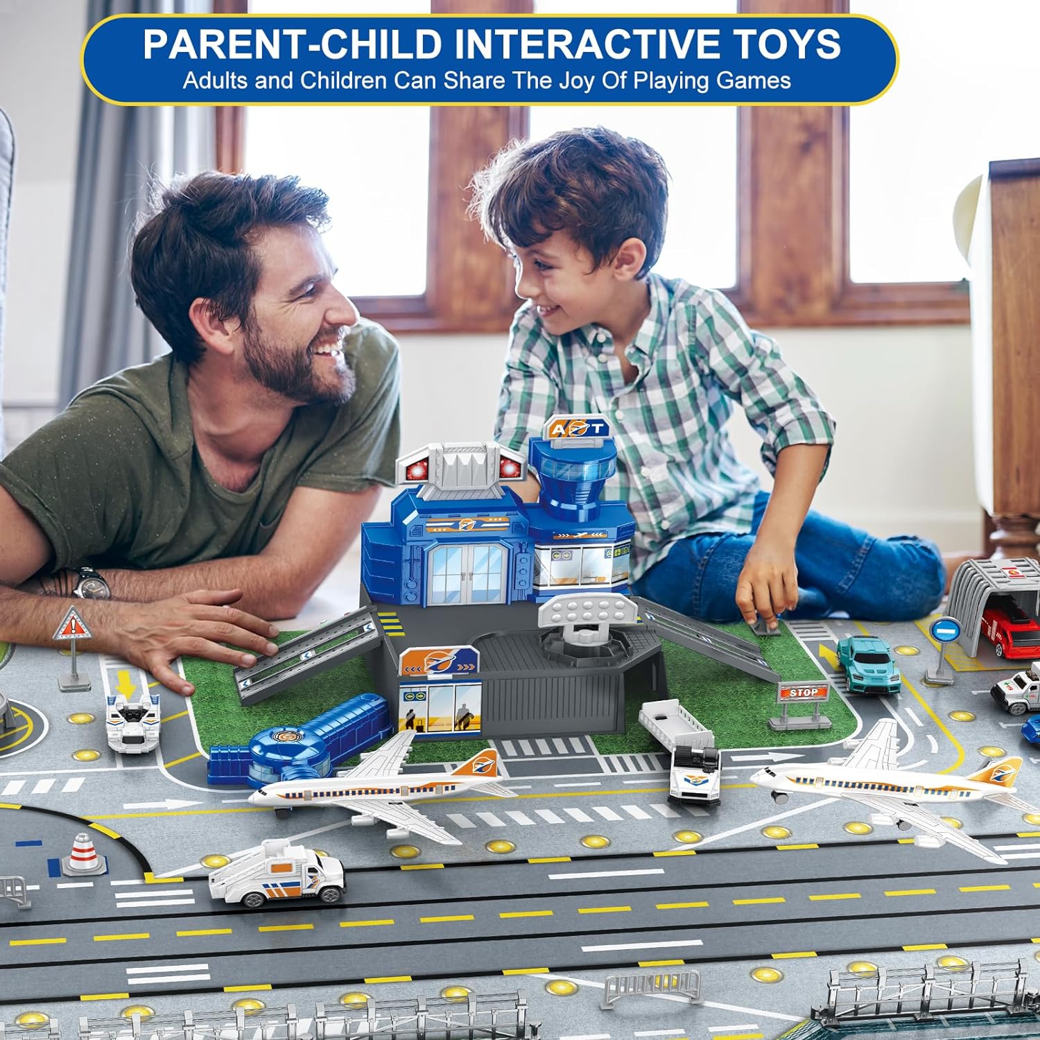 Children's Airport Scene Toy S - Kids Toys Helicopter recension och pris