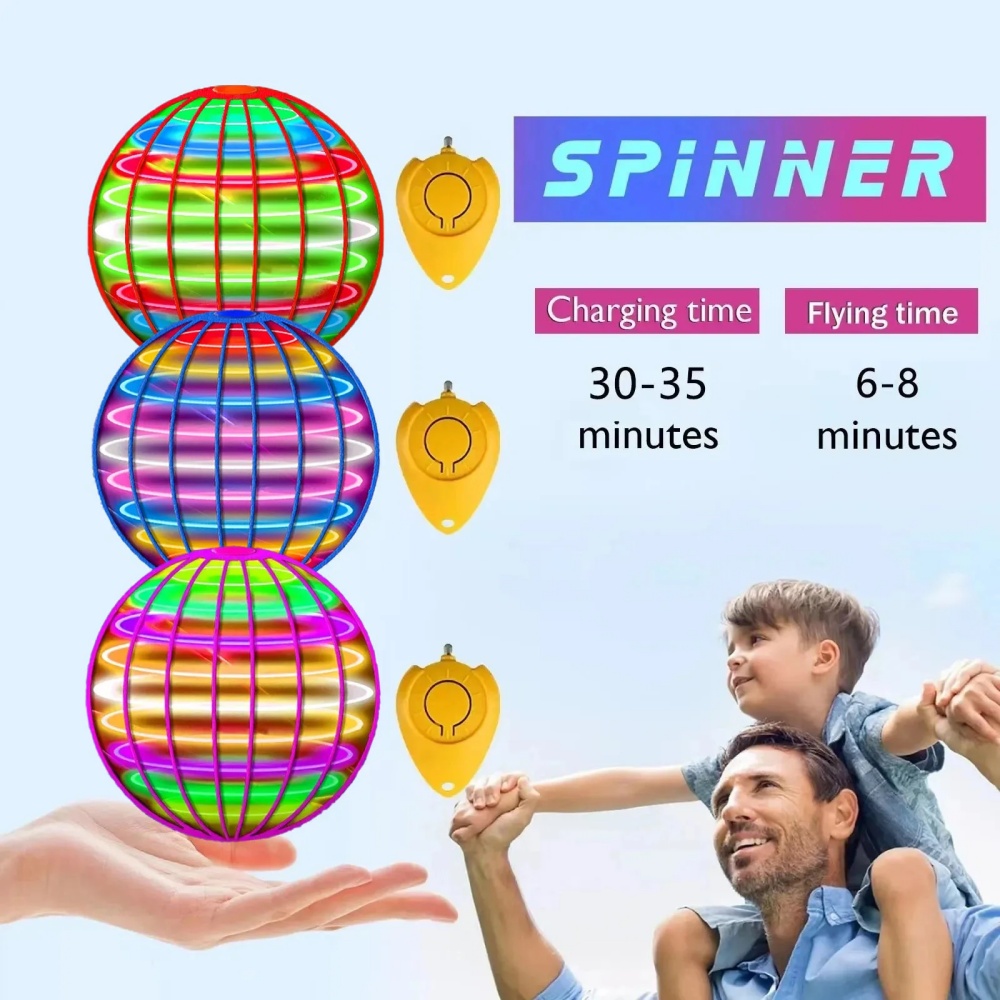 Flying Orb Boomerang Ball LED  - Kids Toys Helicopter recension och pris