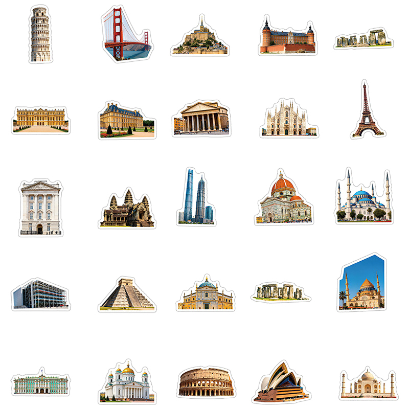 50PCS Famous City Landmark Tra - Kids Toys Vintage recension och pris