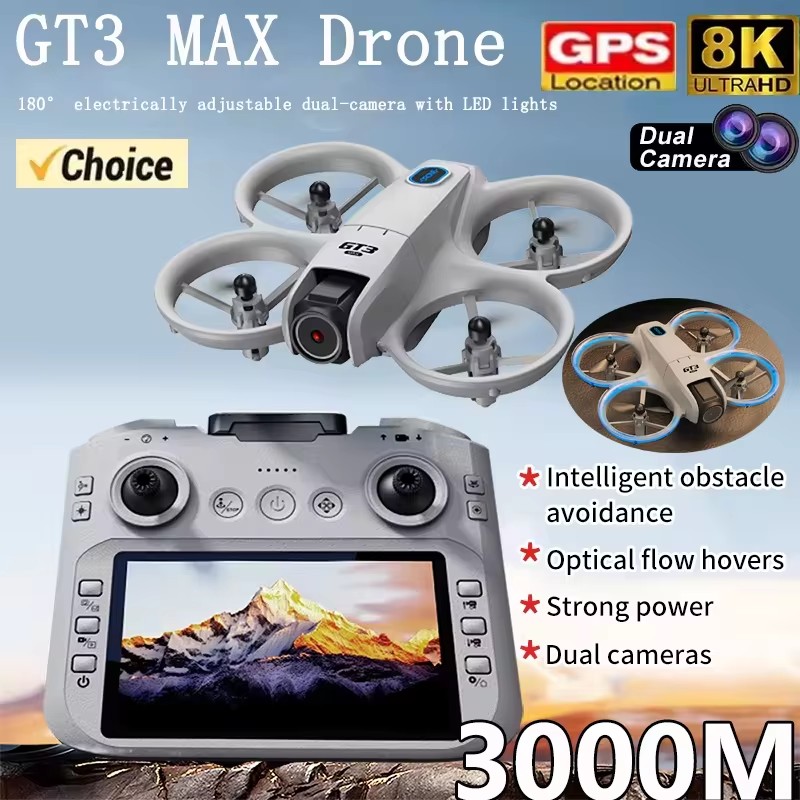 2026 GT3Max HD 8K RC Drone wit - Kids Toys Helicopter recension och pris