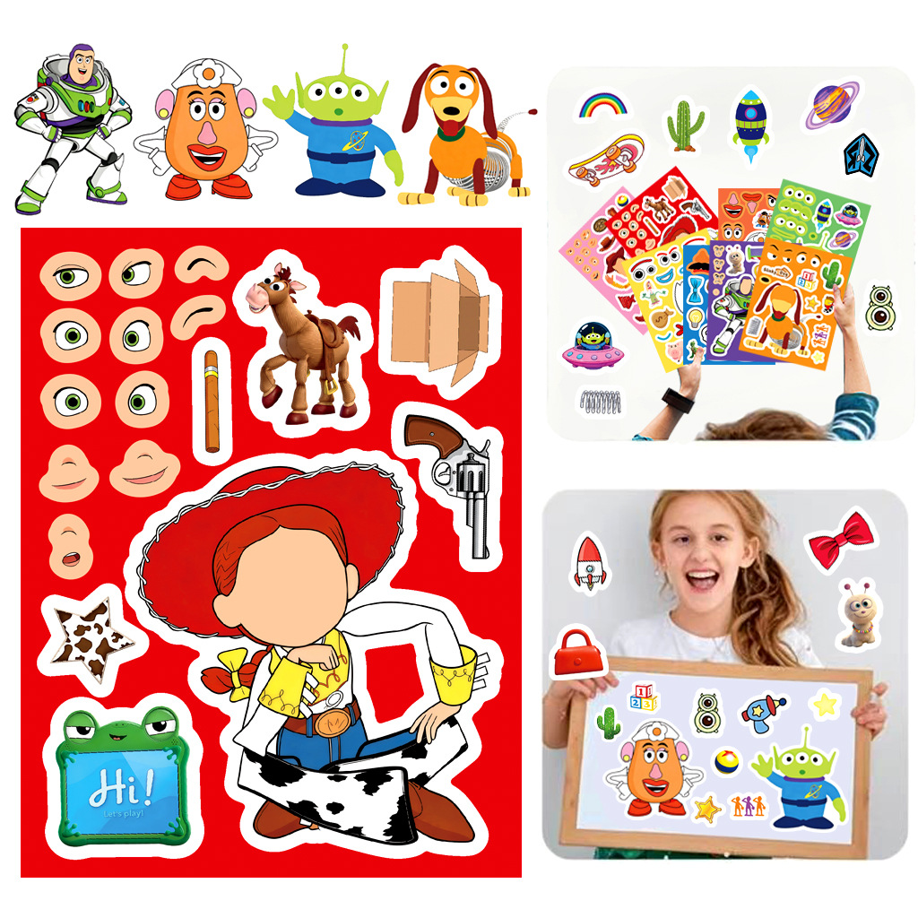 Toy Story 5 Make a Face Sticke - Kids Toys Xmas recension och pris