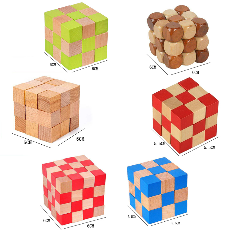 Square Snake Cube Wooden Brain - Wooden Puzzle Kids recension och pris