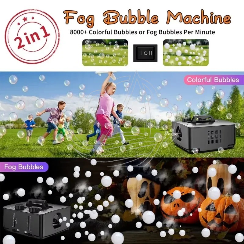 2-in-1 Smoke Bubble Machine Po - Bubble Machine Outdoor recension och pris