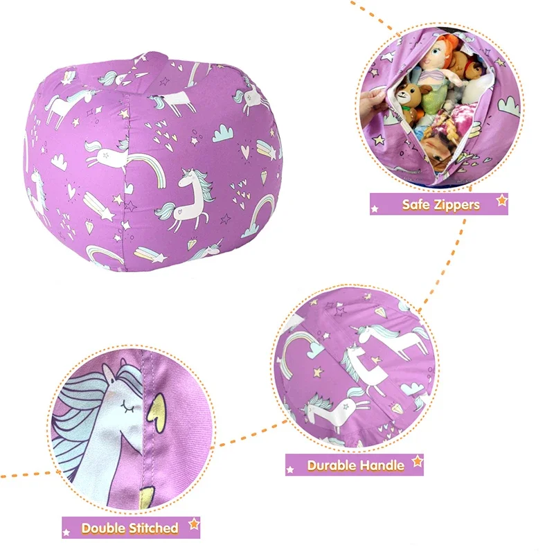 New Bean Bag Storage Stuffed A - Kids Zip Toys recension och pris