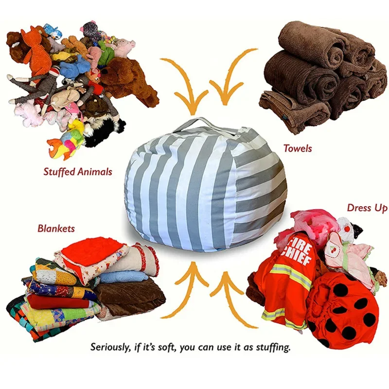 New Bean Bag Storage Stuffed A - Kids Zip Toys recension och pris