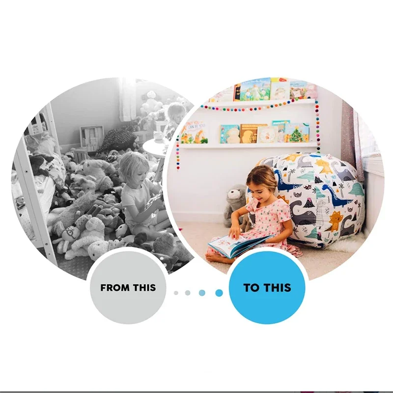 New Bean Bag Storage Stuffed A - Kids Zip Toys recension och pris