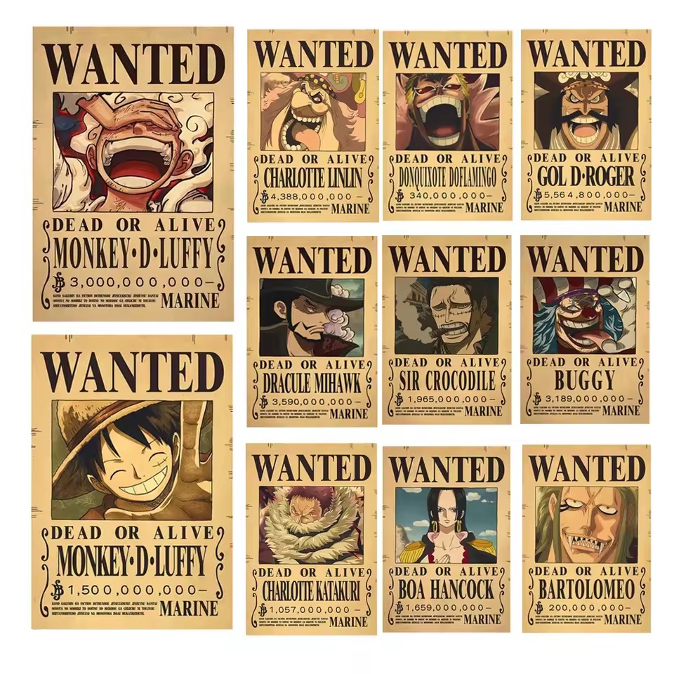 Anime One Piece Bounty Wanted  - Kids Toys Vintage recension och pris