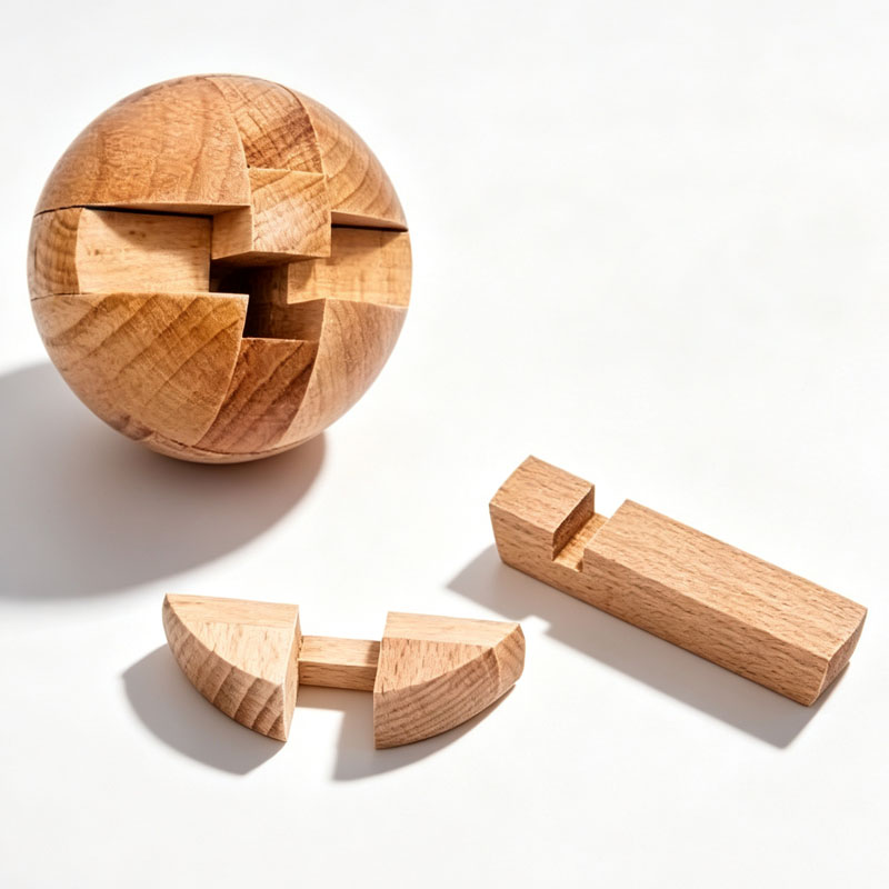 Classic Wooden Puzzle Ball Mag - Wooden Puzzle Kids recension och pris