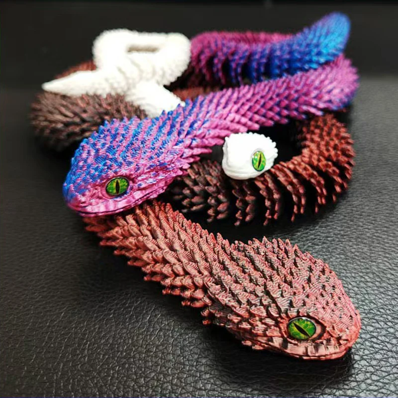 3D Printed Snake Movable Joint - Kids Toys Xmas recension och pris
