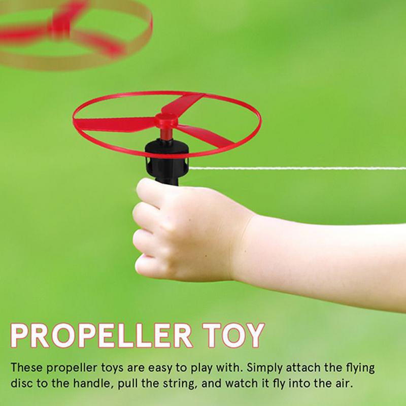 10 set Pull String Flying Disc - Kids Zip Toys recension och pris