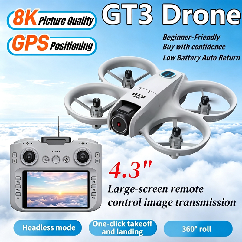 2026 New GT3 MAX Drone 8K HD 4 - Kids Toys Helicopter recension och pris