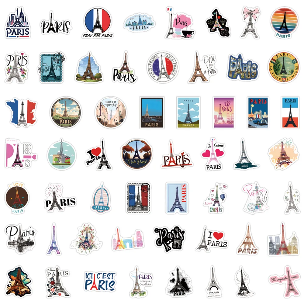110PCS France Paris Stickers T - Kids Toys Paris recension och pris