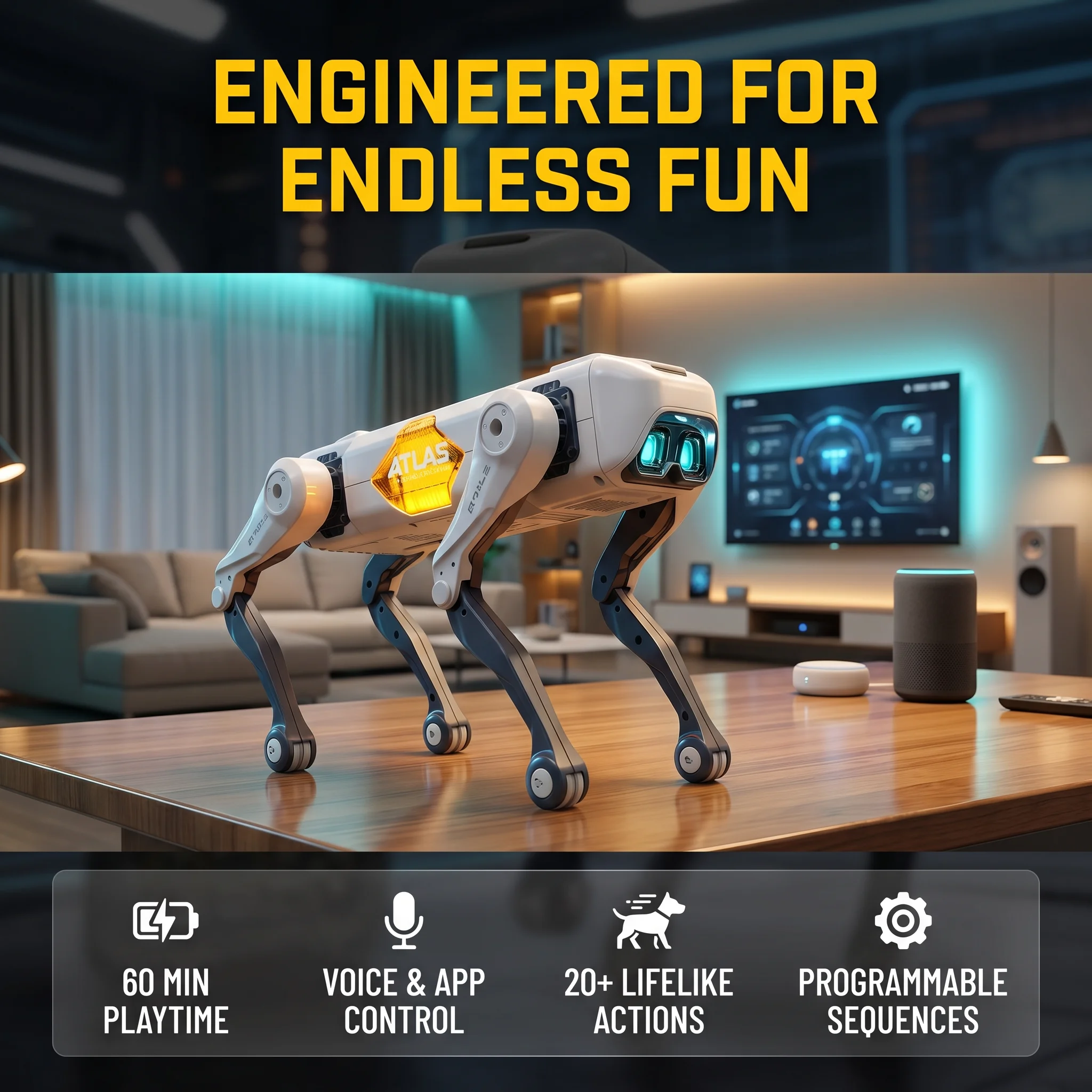 AI Smart Robot Dog, Voice & AP - Kids Toys Usa recension och pris