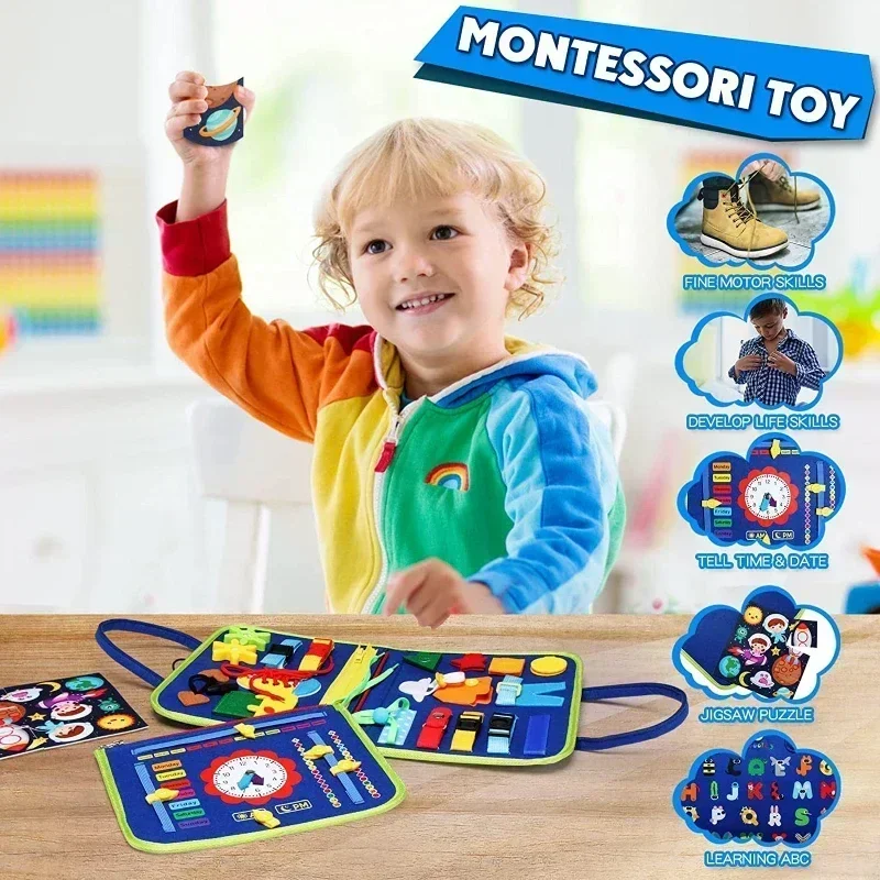 Kids Busy Board Buckle 1-5 Yea - Kids Zip Toys recension och pris