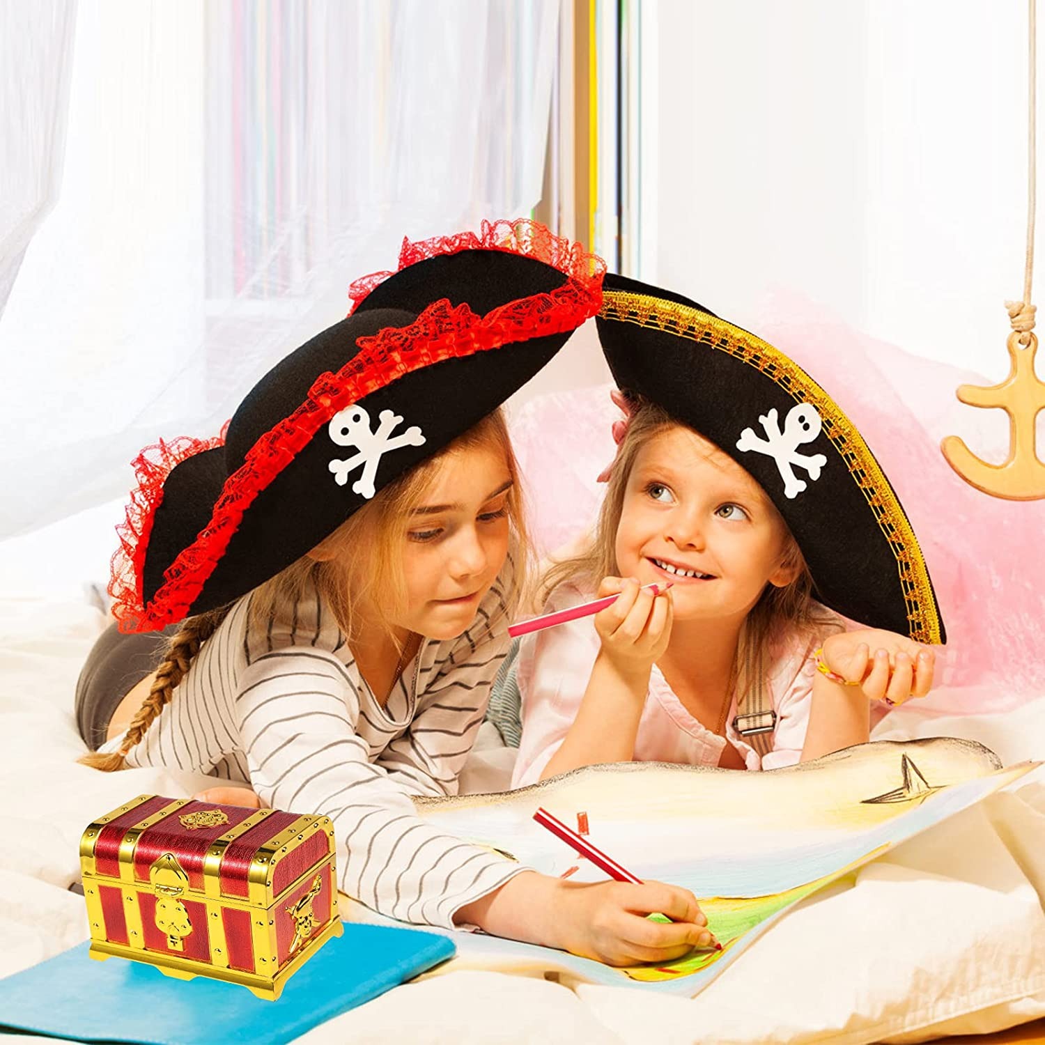 Pirate Treasure Chest Decorati - Kids Toys Vintage recension och pris