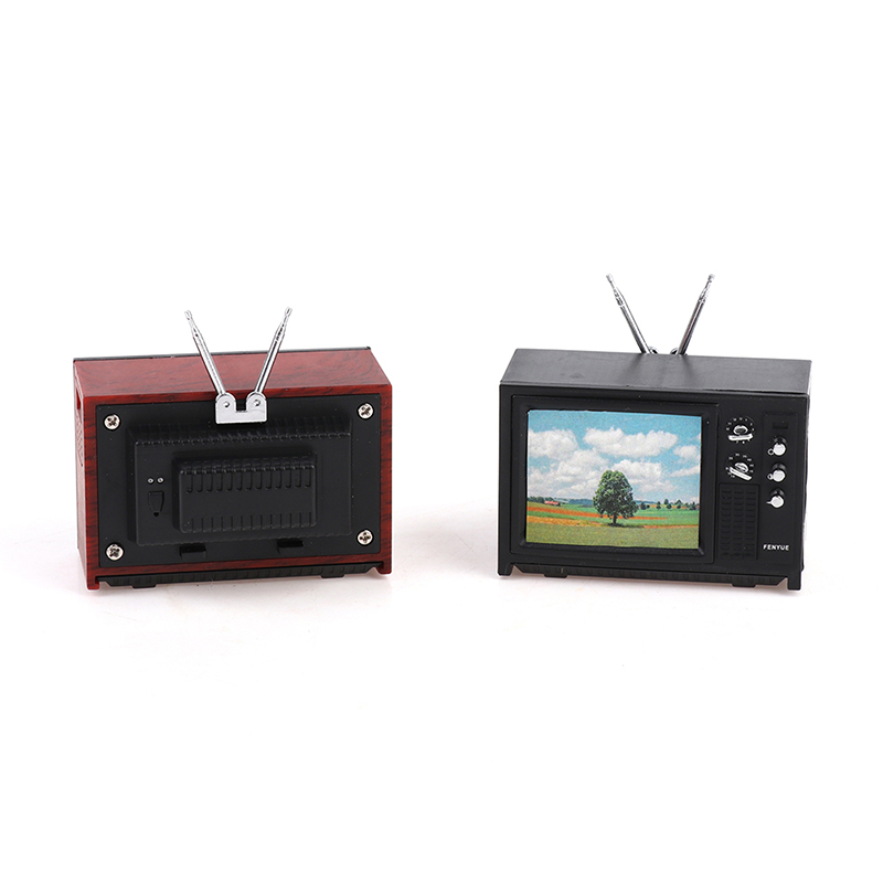 1pc 1/12 Dollhouse Mini Televi - Kids Toys Vintage recension och pris